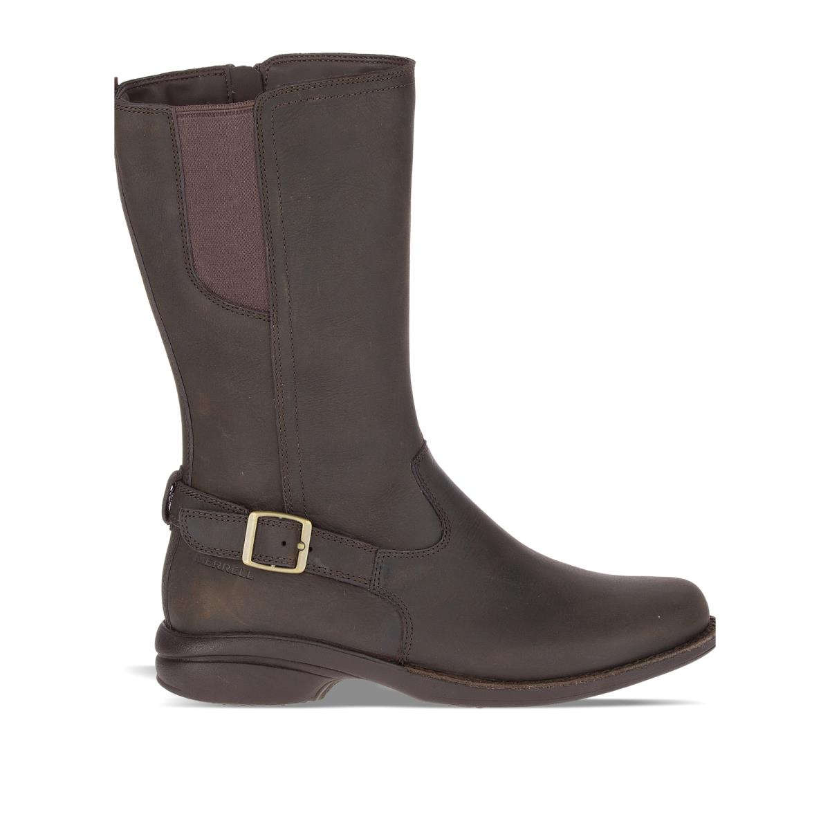 Merrell Women Andover Peak Waterproof Boots Leather Espresso