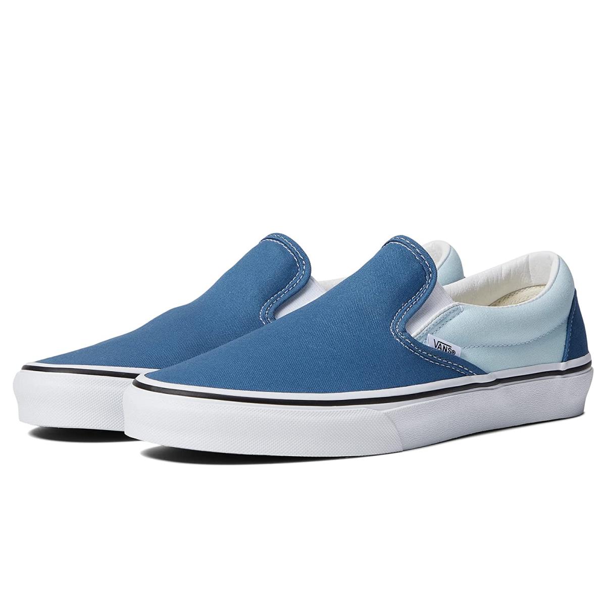 Unisex Sneakers Athletic Shoes Vans Classic Slip-on (Utility Pop) Delicate Blue/Navy