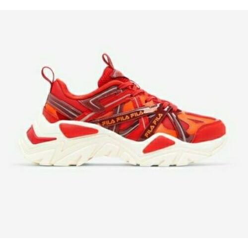 Fila Women`s Electrove 2 Chunky Sneaker Shoe`s Size 6 Red