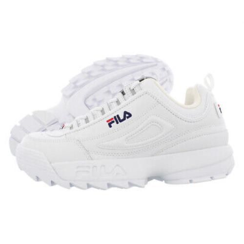 Fila Disruptor Ii Premium Men`s Shoes Size 8 Color: White/navy/red