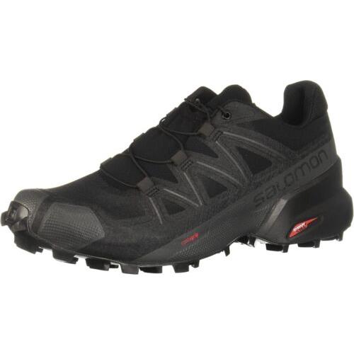 Men`s Salomon Speedcross 5 Trail Running Shoes 406840 Black/black Size 9
