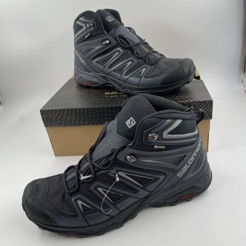 Salomon Men s X Ultra 3 Mid Shoes Gore-tex Black Waterproof Boots - Size 11