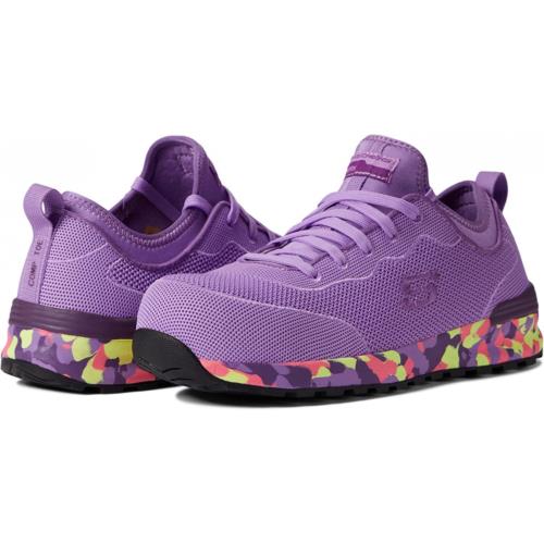 Skechers Women`s Bulkin Balran Comp Toe Industrial Shoe Purple/Multi