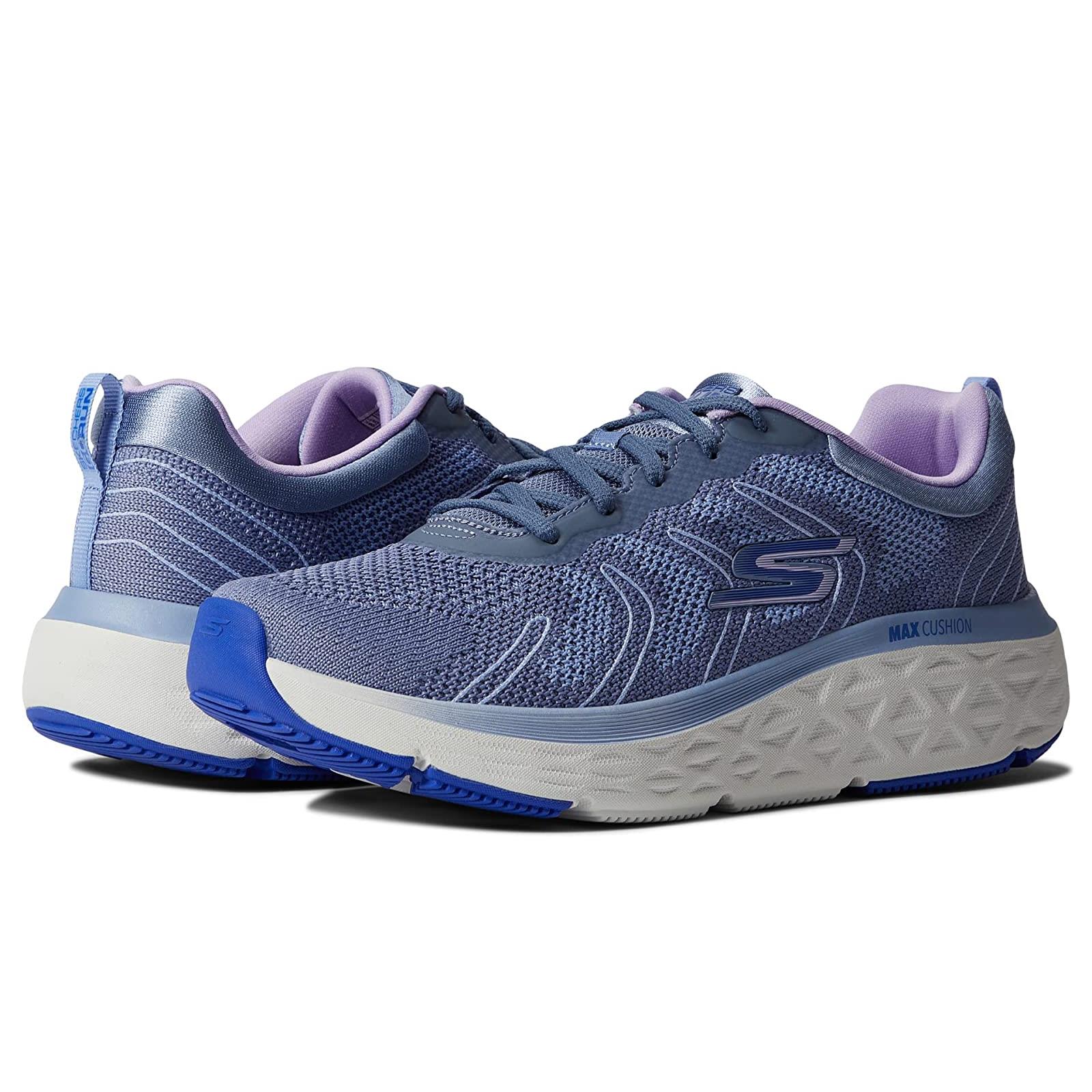 Woman`s Sneakers Athletic Shoes Skechers Max Cushioning Delta Blue/Lavender