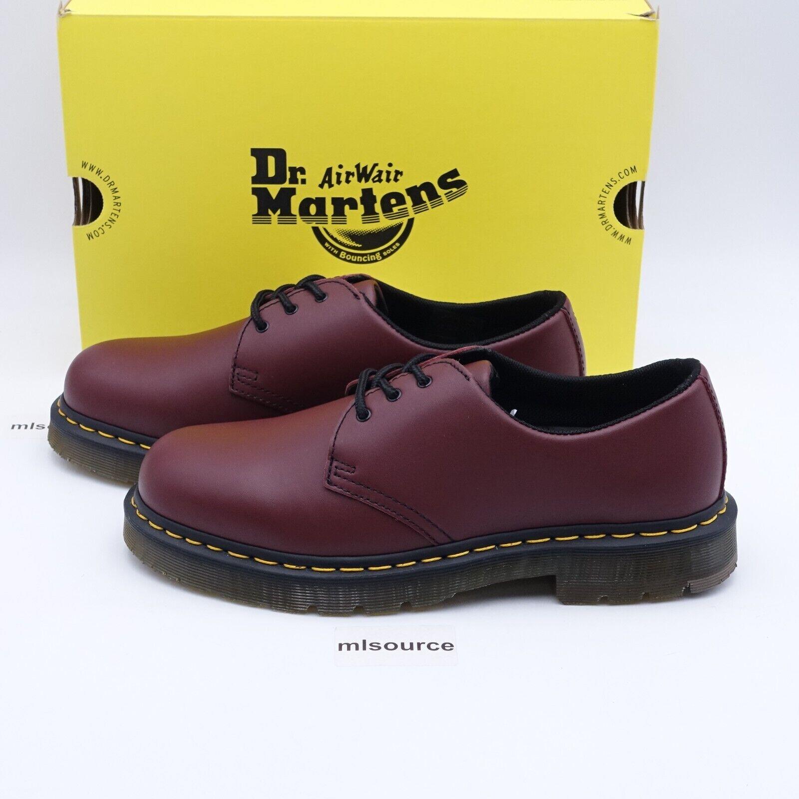 Size 10 Men`s Dr. Martens 1461 SR Oxford Shoes 24381600 Cherry Red/industrial
