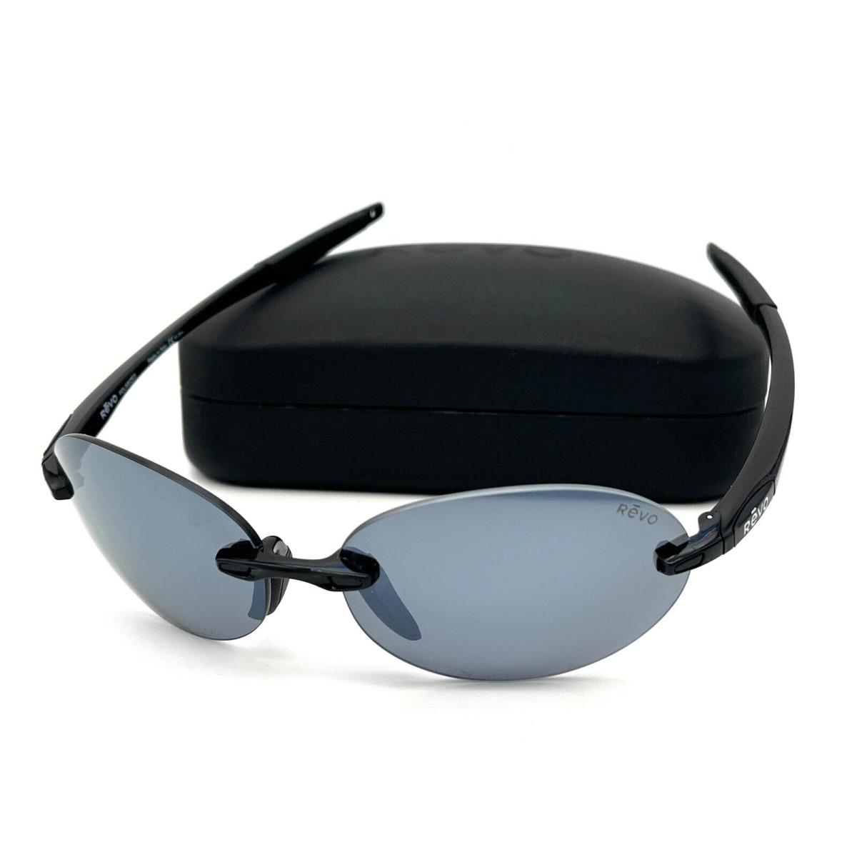 Revo Descend RE1168 01 Shiny Black /graphite 61mm Polarized Sunglasses - Frame: Shiny Black, Lens: