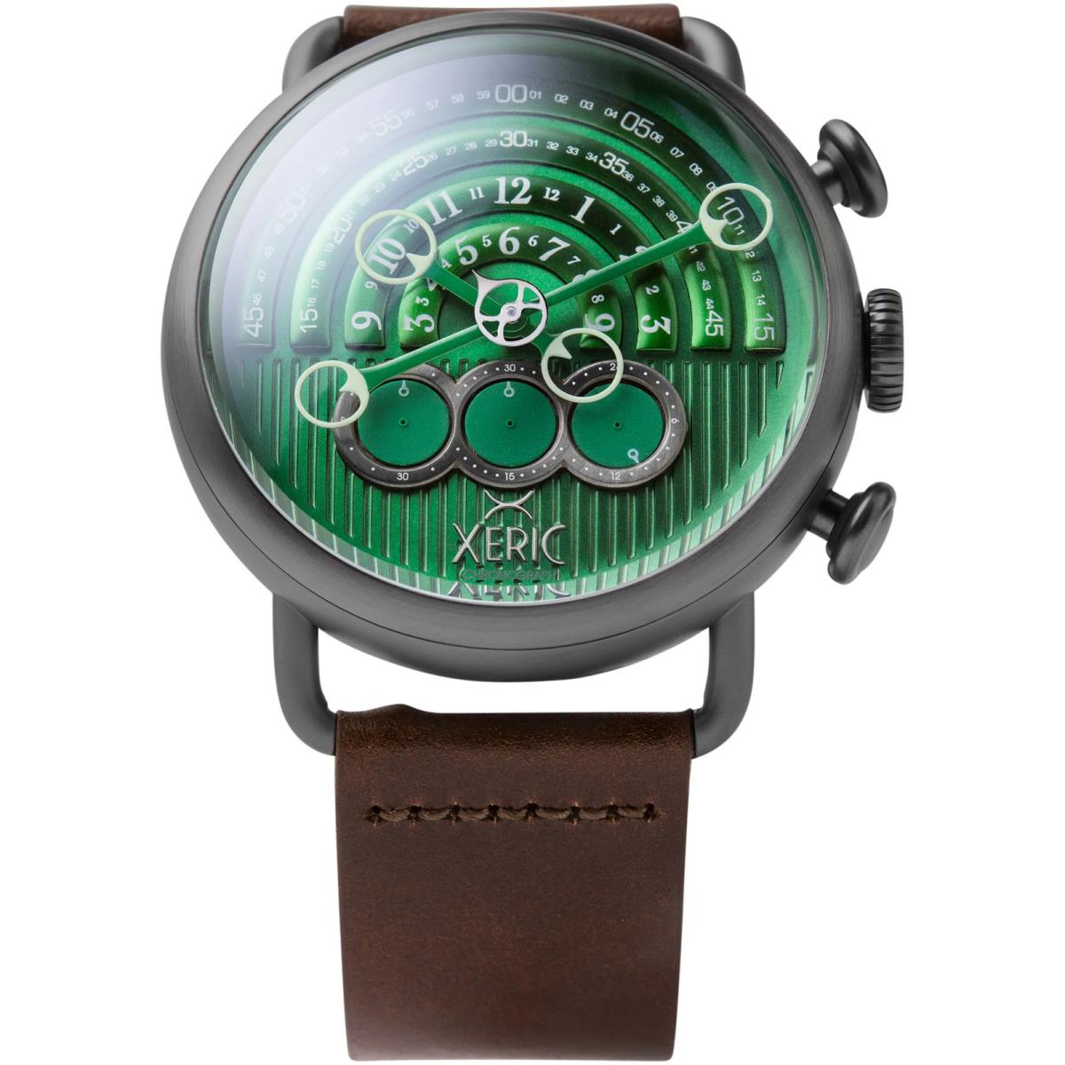 Xeric Halograph Chrono Sapphire Gunmetal Green Watch