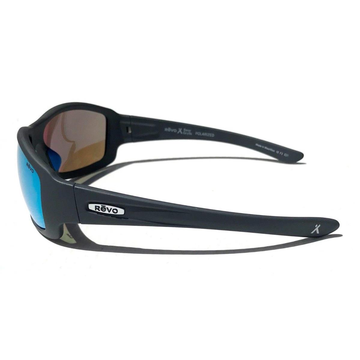 Revo sunglasses MAVERICK - Matte Grey Frame, Blue Lens