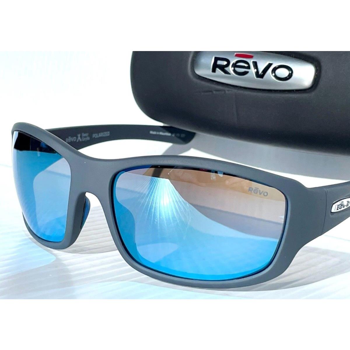 Revo Maverick Matte Graphite Grey Polarized Blue Lens Sunglass 1098 00 BL