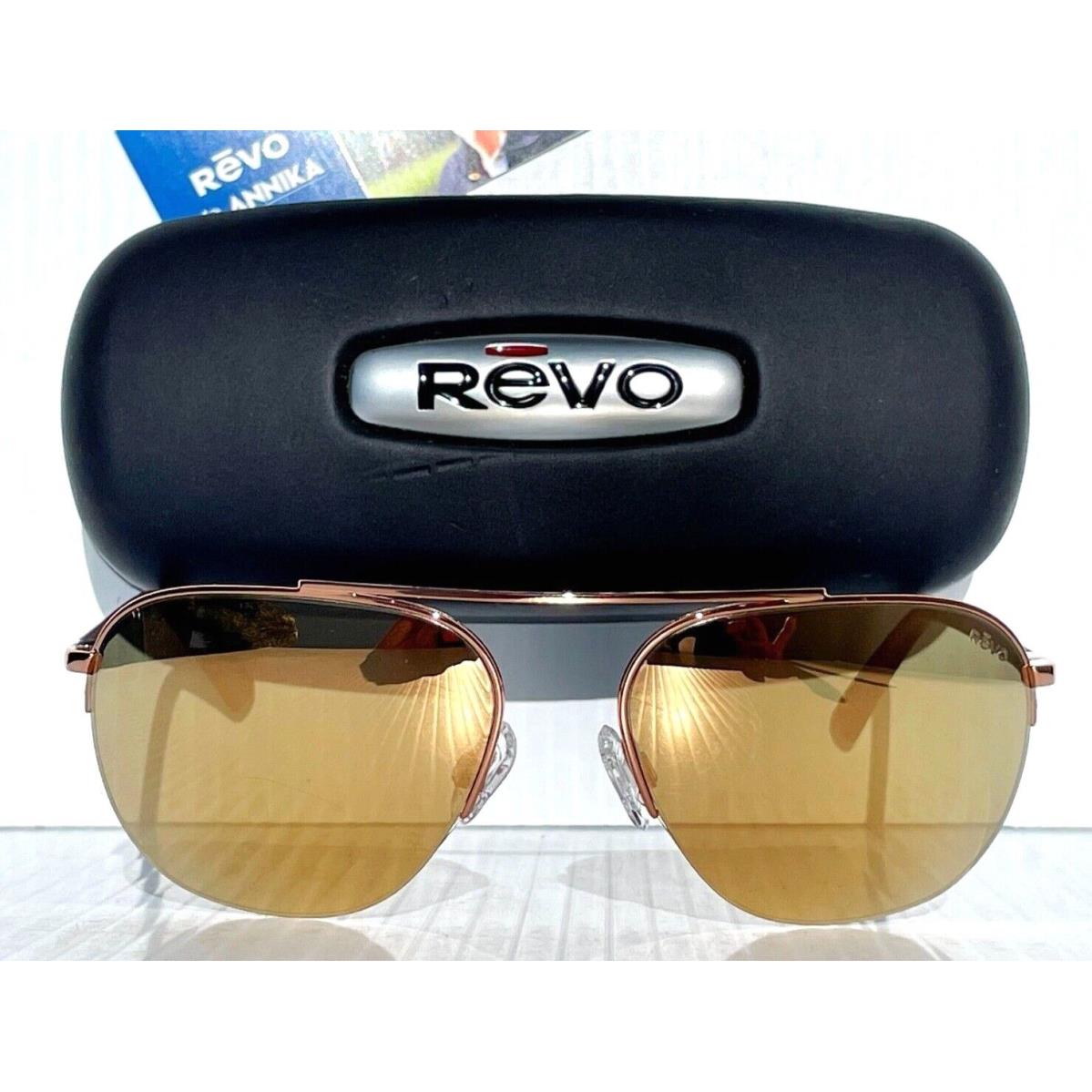 Revo sunglasses Annika - Rose Gold Frame, Gold Lens