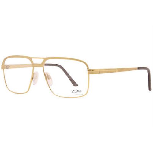 Cazal 7079 003 Eyeglasses Men`s Gold Full Rim Pilot Optical Frame 57-mm