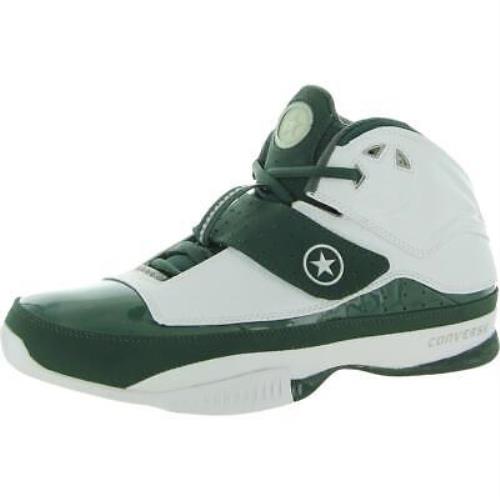 Converse Mens White Mid Top Basketball Shoes Sneakers 11.5 Medium D Bhfo 3769