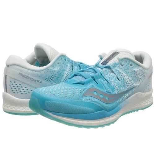 Saucony Women`s Freedom Iso 2 Running Shoes S10440-36 Blue/white Size 7.5