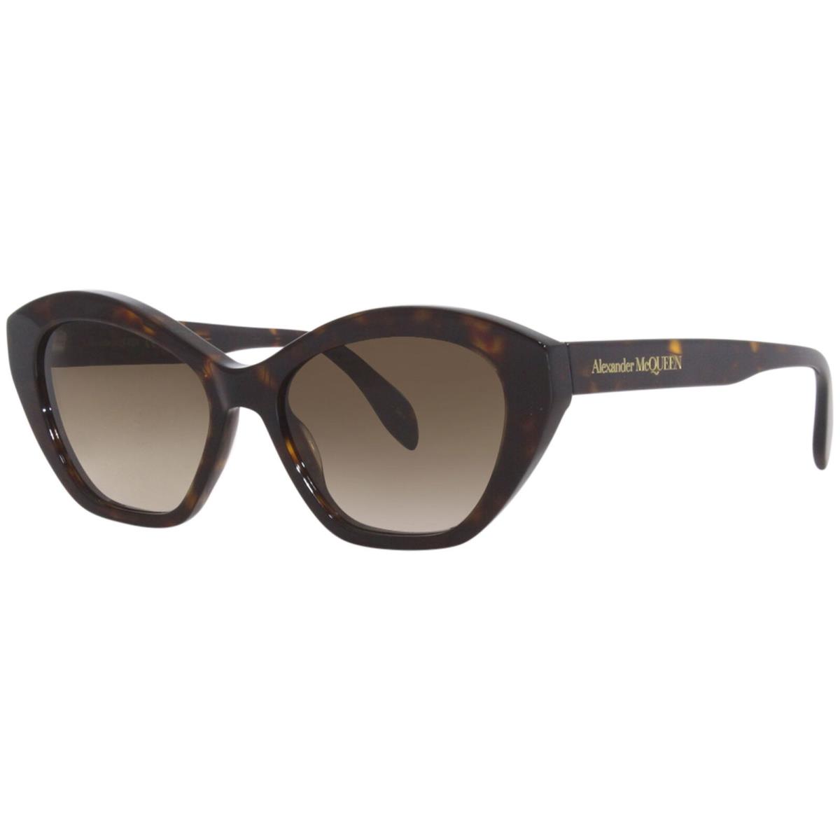 Alexander Mcqueen AM0355S 002 Sunglasses Women`s Havana/brown Gradient Lens 54mm