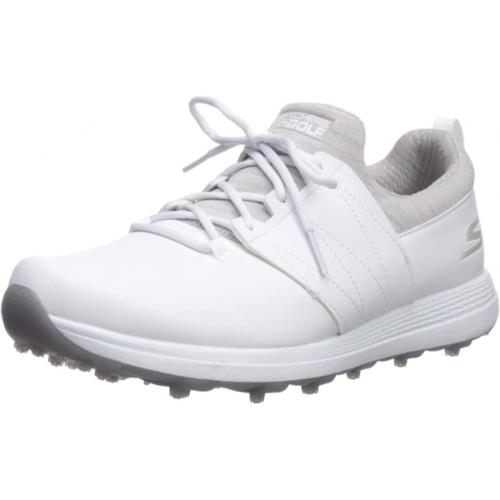 Skechers Women`s Eagle Spikeless Golf Shoe White/gray 10 W US