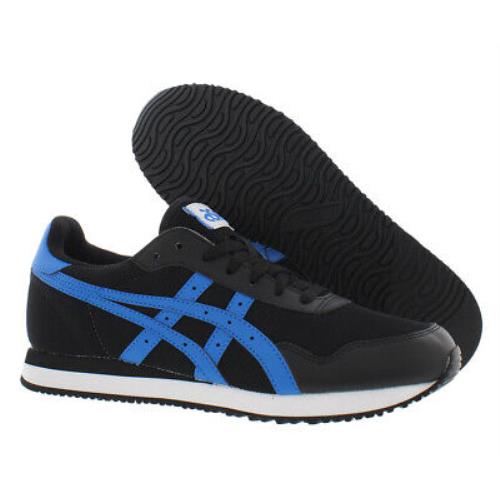 Asics Tiger Runner Mens Shoes Size 8.5 Color: Black/electric Blue