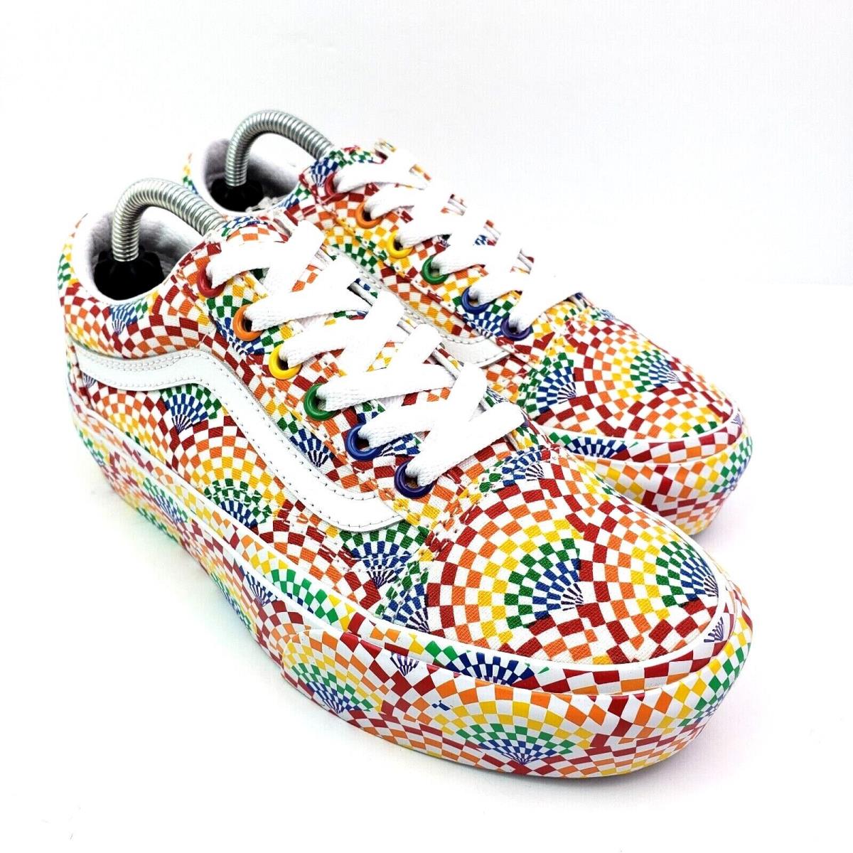 Vans Old Skool Pride Lgbtq+ Womens Size 6 Platform Skate Sneaker Shoes VN0A3B3U3