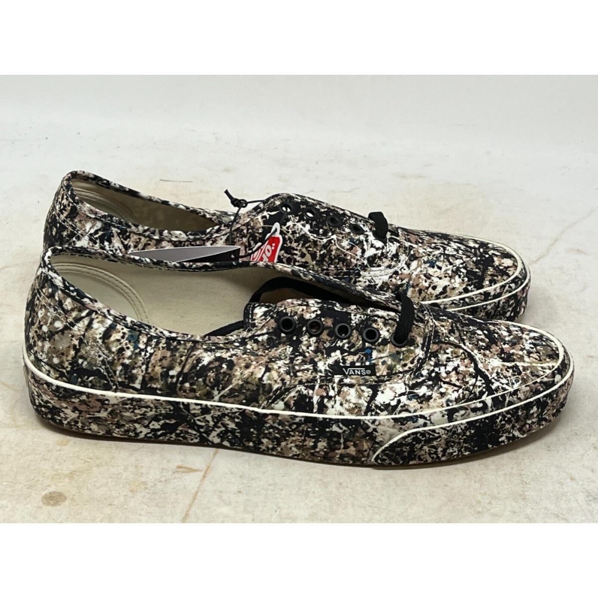 Vans Authentic Moma Jackson Pollock Men`s Size 11 Skate Shoes