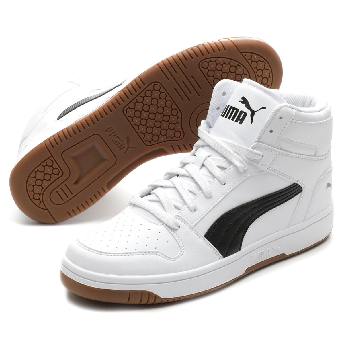 Puma Men`s Rebound Lay Up Basketball Shoes PUMA WHITE