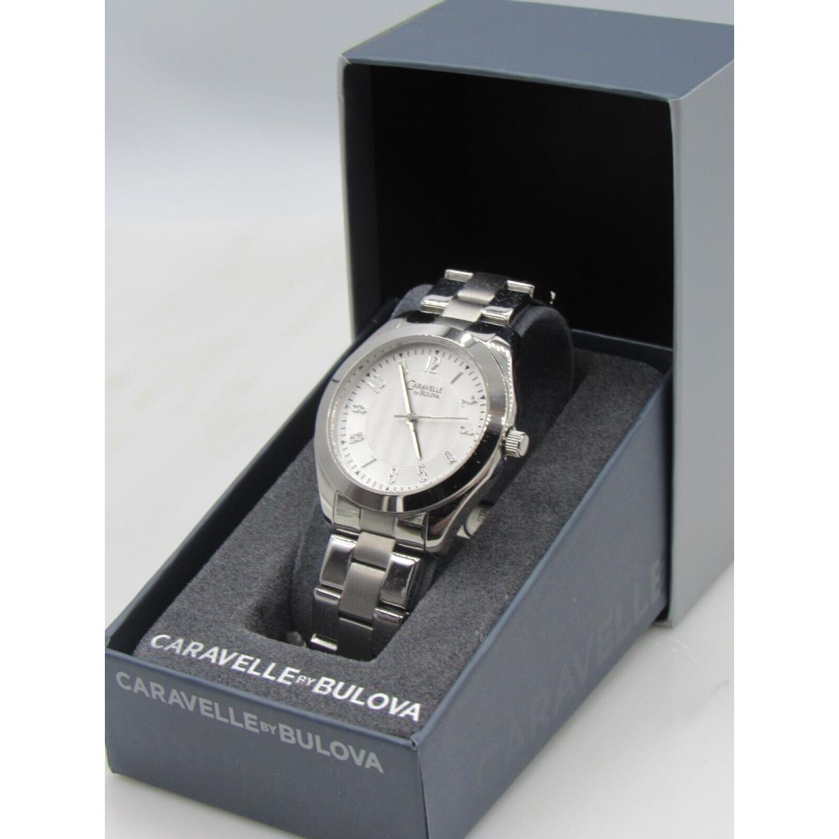 Caravelle BY Bulova 43L145 Man`s Style Analog Silver Tone Watch