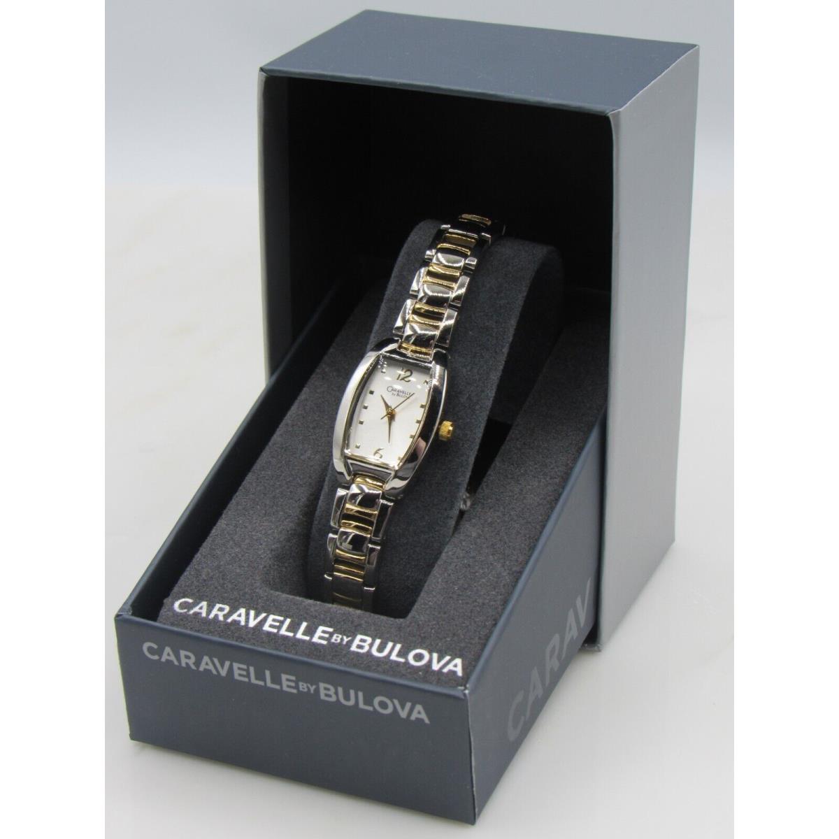 Caravelle watch  - White Dial, Multicolor Band, Silver Bezel 1