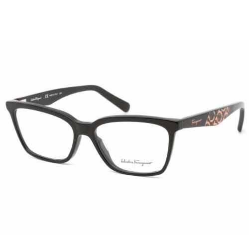 Salvatore Ferragamo Women`s Eyeglasses Black Rectangular Frame SF2904 001