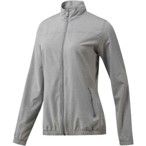 Adidas Women`s Essential Full Zip Wind Jacket Grey Three Heather