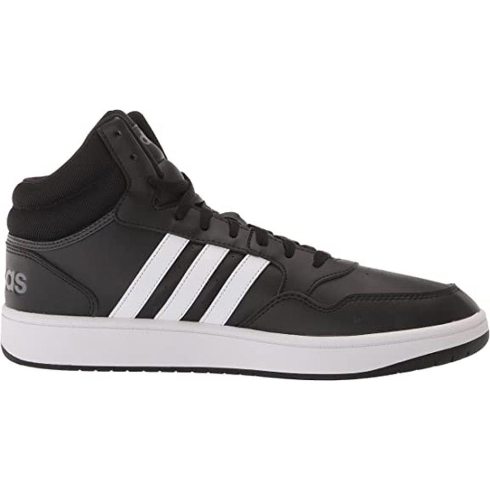 Man Adidas Hoops 3.0 Mid Basketball Shoe GW3020 Color Black/white/grey ...
