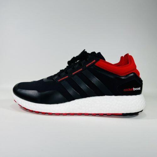Adidas shoes Rocket Boost - Core Black / Vivid Red / Cloud White 5