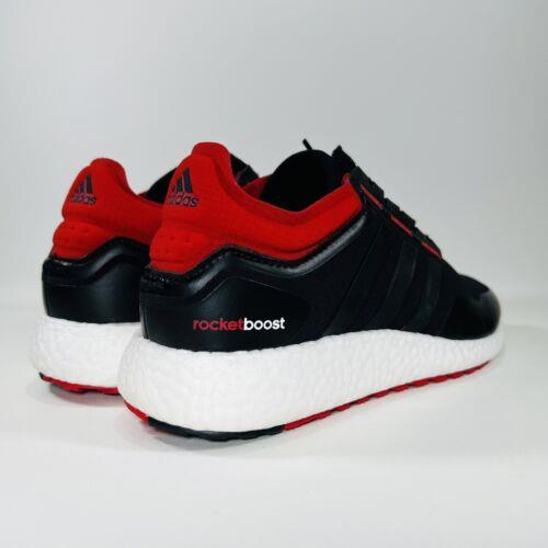 Adidas shoes Rocket Boost - Core Black / Vivid Red / Cloud White 7