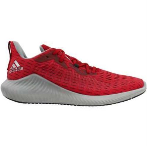 Adidas EF1222 Alphabounce+ U Mens Running Sneakers Shoes - Grey Red