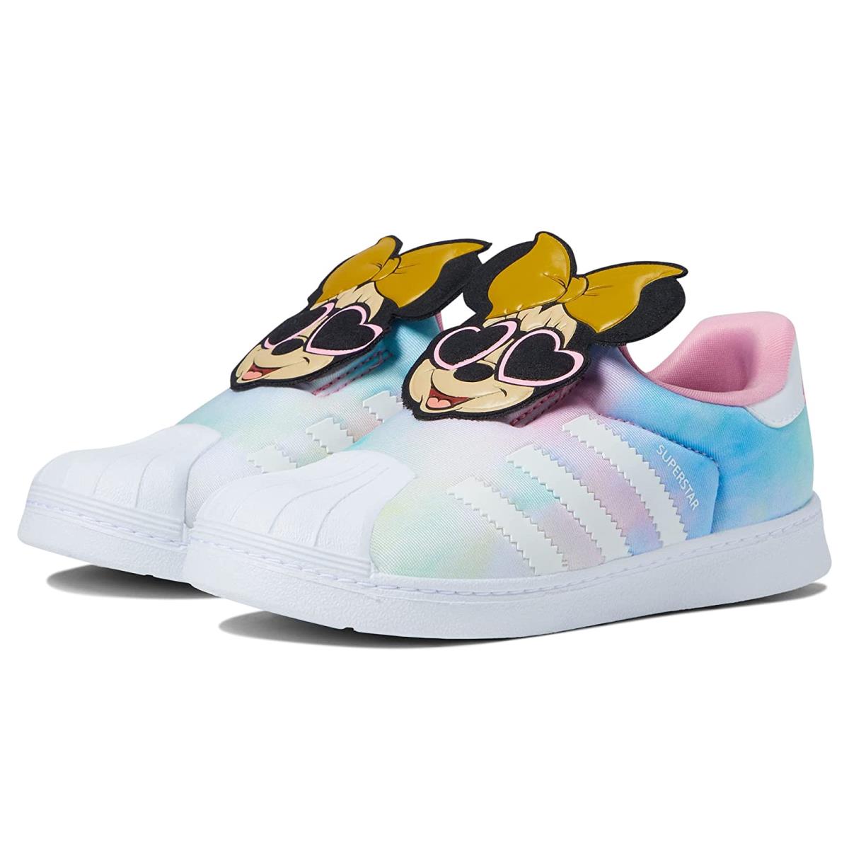 Girl`s Shoes Adidas Originals Kids Superstar 360 Disney Toddler Light Pink/White/Black