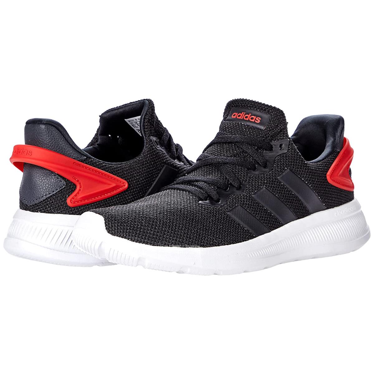 Man`s Sneakers Athletic Shoes Adidas Running Lite Racer Byd 2.0 Black/Black/Vivid Red