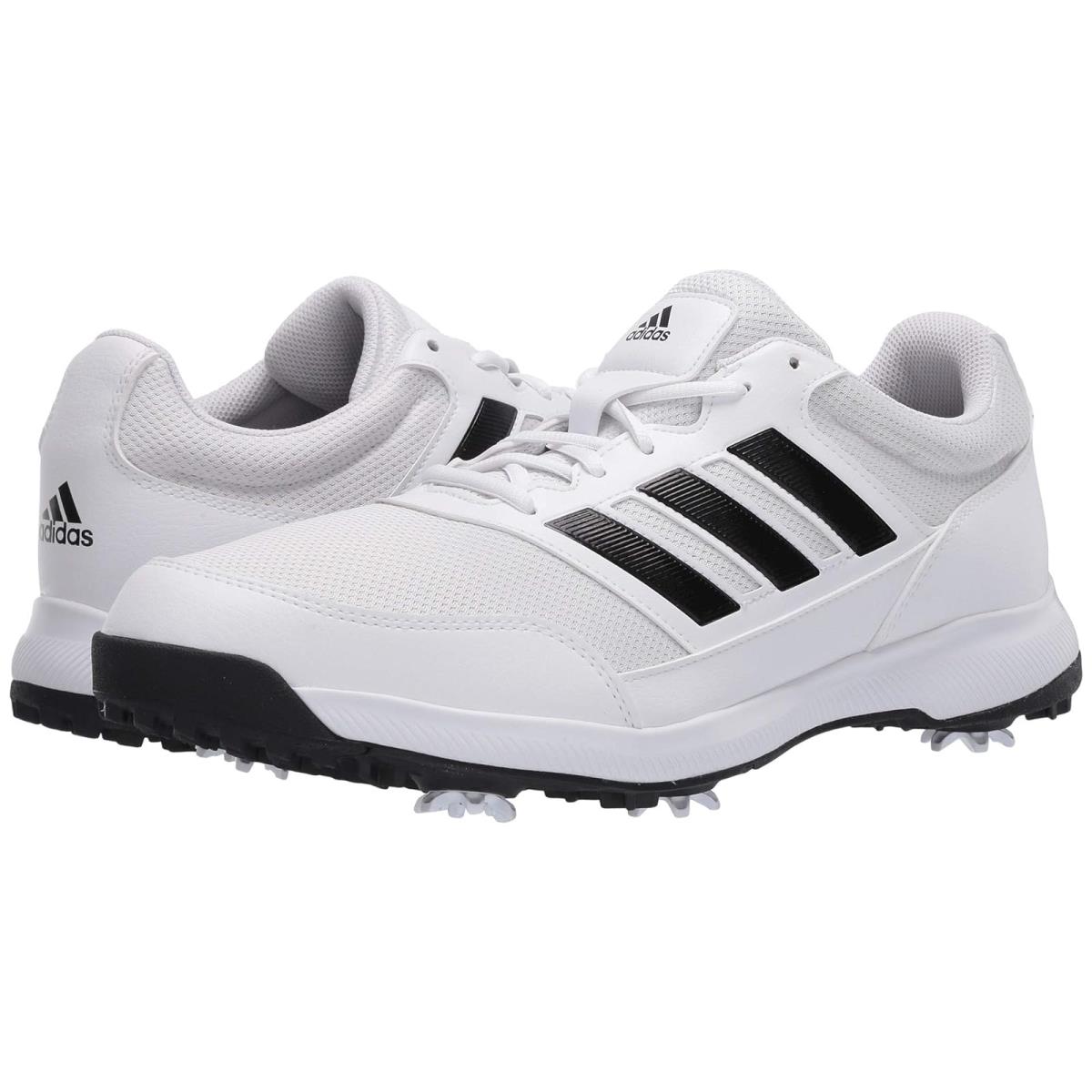 Man`s Sneakers Athletic Shoes Adidas Golf Tech Response 2.0 Footwear White/Core Black/Footwear White