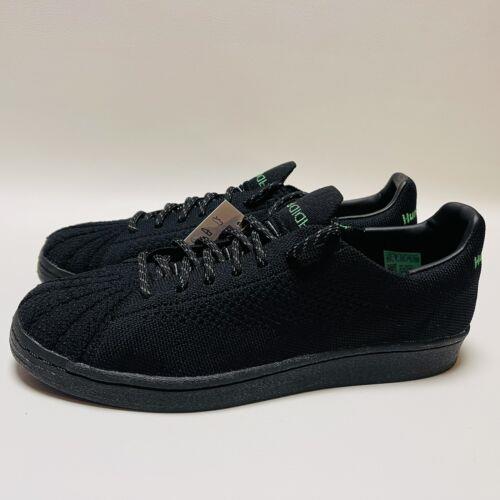 Adidas shoes Superstar - Core Black / Core Black / Vivid Green 10