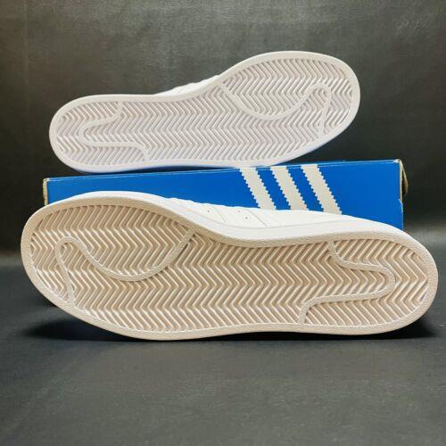 Adidas shoes Superstar - Cloud White / Cloud White / Royal Blue 9