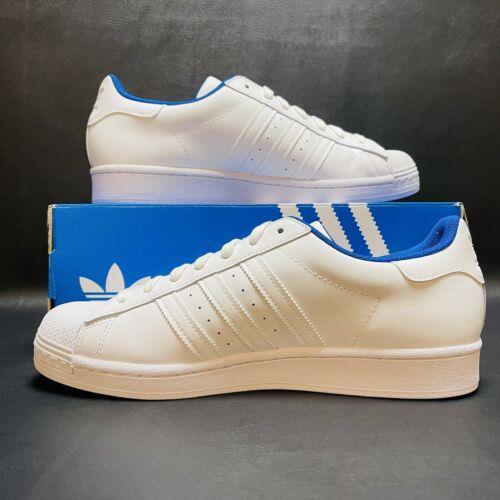 Adidas shoes Superstar - Cloud White / Cloud White / Royal Blue 0