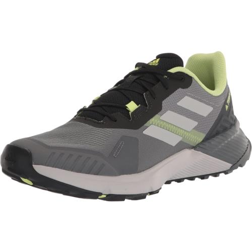 Adidas Men`s Terrex Soulstride Trail Running Shoes Grey/Grey/Pulse Lime