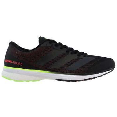 Adidas EG4659 Adizero Adios 5 Mens Running Sneakers Shoes - Black