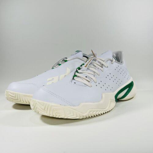 Adidas shoes Barricade Stan - Cloud White / Cloud White / Off White / Green 6