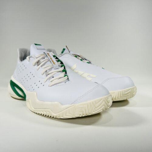 Adidas shoes Barricade Stan - Cloud White / Cloud White / Off White / Green 7