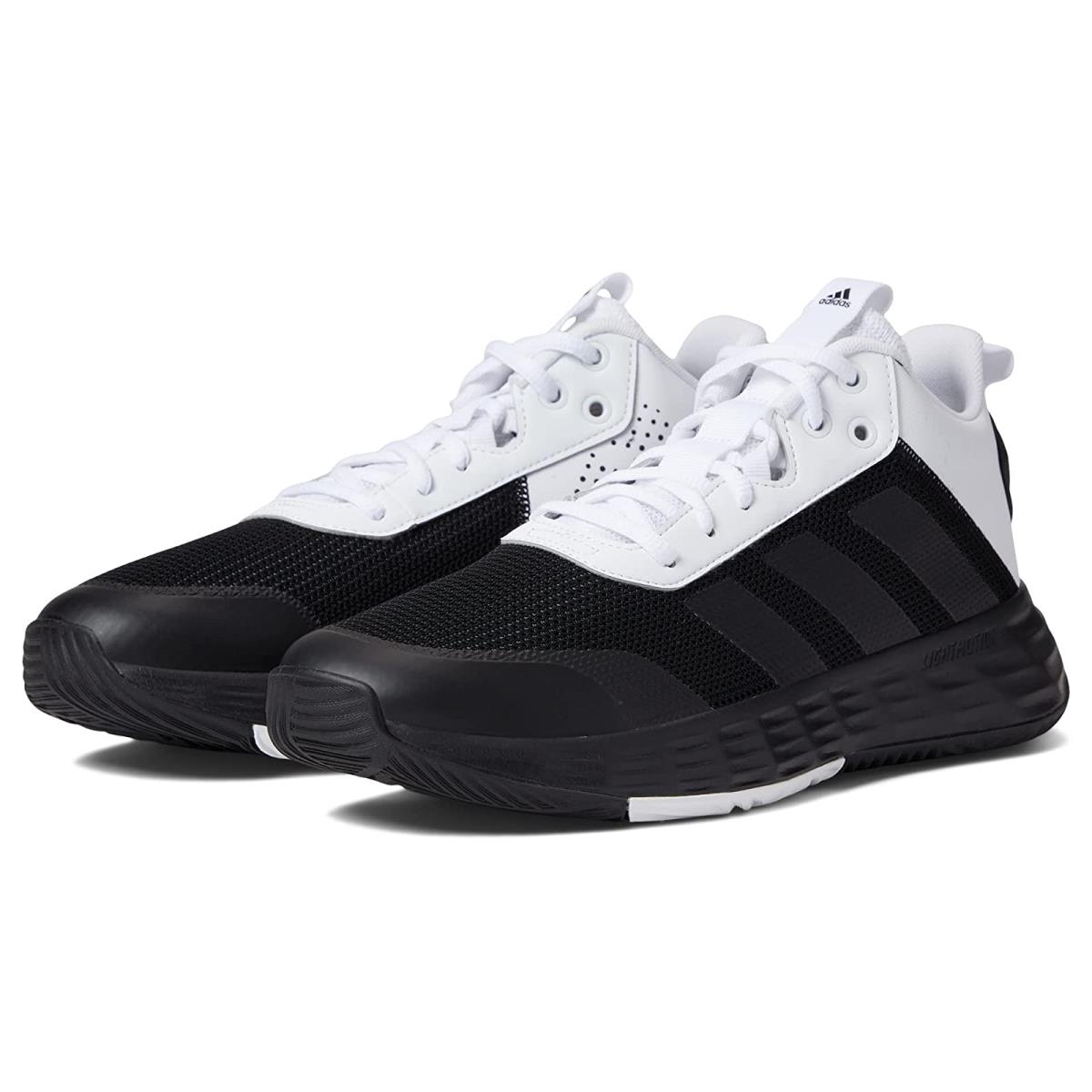 Man`s Shoes Adidas Own The Game 2.0 Lightmotion Sport Basketball Mid Black/Black/White