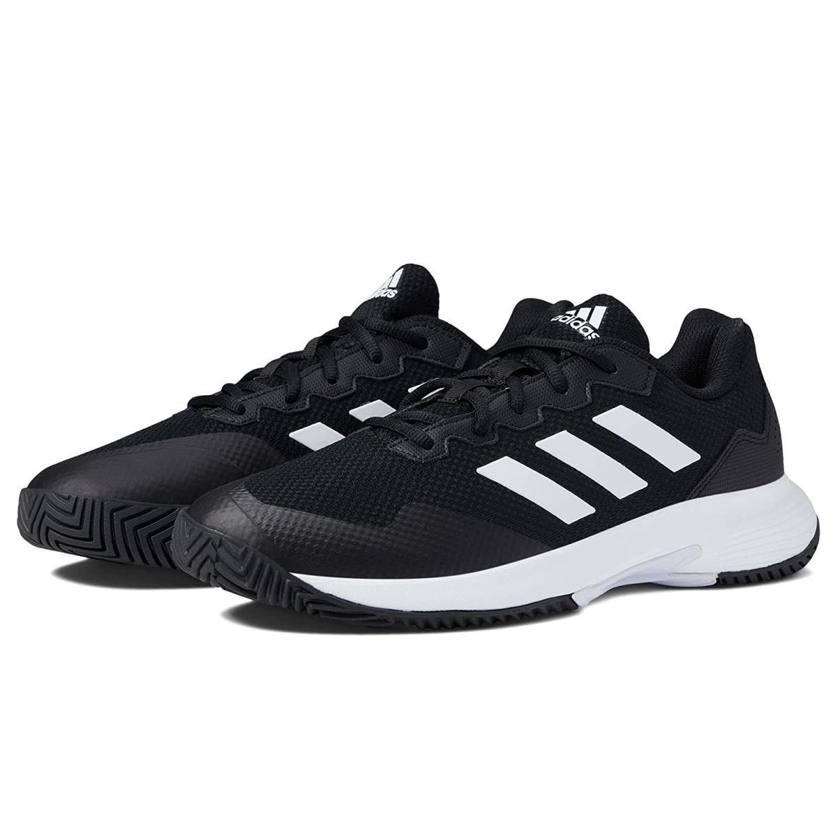 Man`s Sneakers Athletic Shoes Adidas Gamecourt 2 Black/White/Black