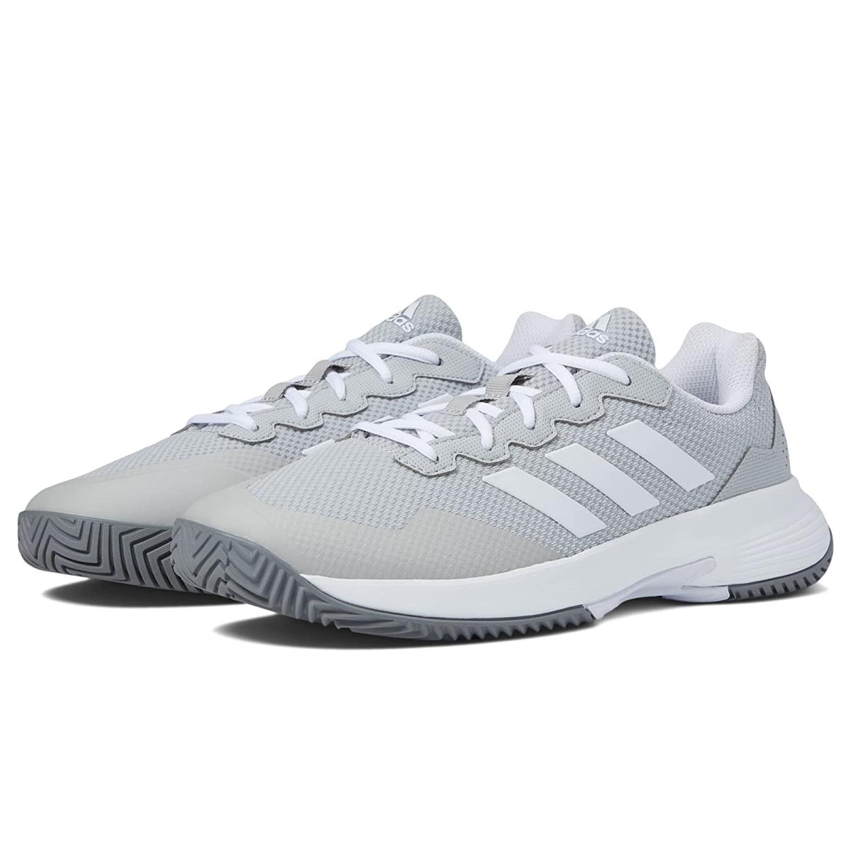 Man`s Sneakers Athletic Shoes Adidas Gamecourt 2 Grey/White/Grey