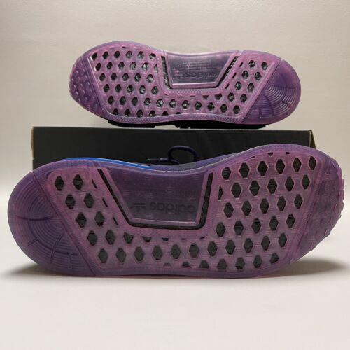 Adidas shoes NMD - Core Black / Dark Purple / Bold Blue 9