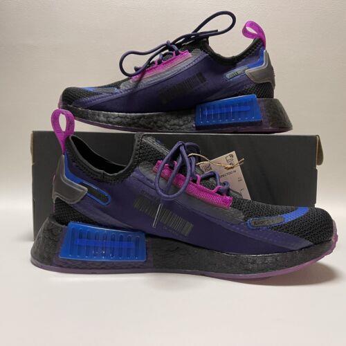 Adidas shoes NMD - Core Black / Dark Purple / Bold Blue 0