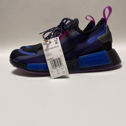 Adidas shoes NMD - Core Black / Dark Purple / Bold Blue 6