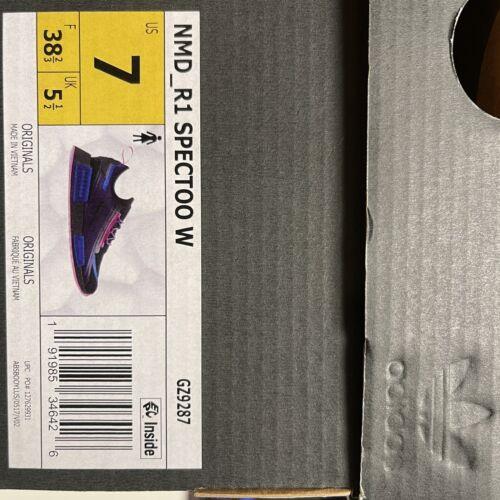 Adidas shoes NMD - Core Black / Dark Purple / Bold Blue 10