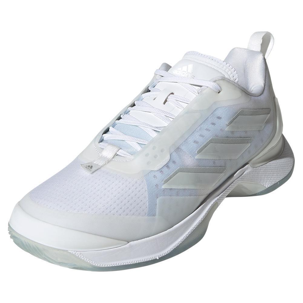 Adidas Avacourt Women`s Cloud White Silver Tennis Shoes GX7814