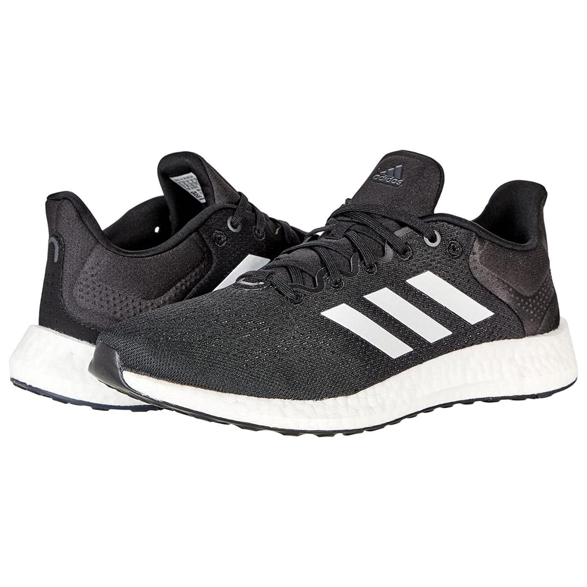 Man`s Sneakers Athletic Shoes Adidas Running Pureboost 21 Black/White/Grey